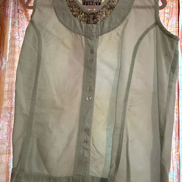 Pinky Floral Accent Blouse - Picture 1 of 3